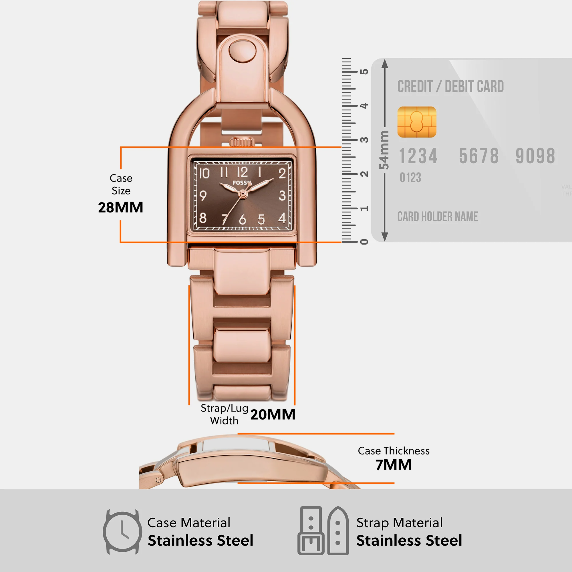 Harwell Women Quartz Brown Dial Analog Stainless Steel Watch ES5328 - Image 8