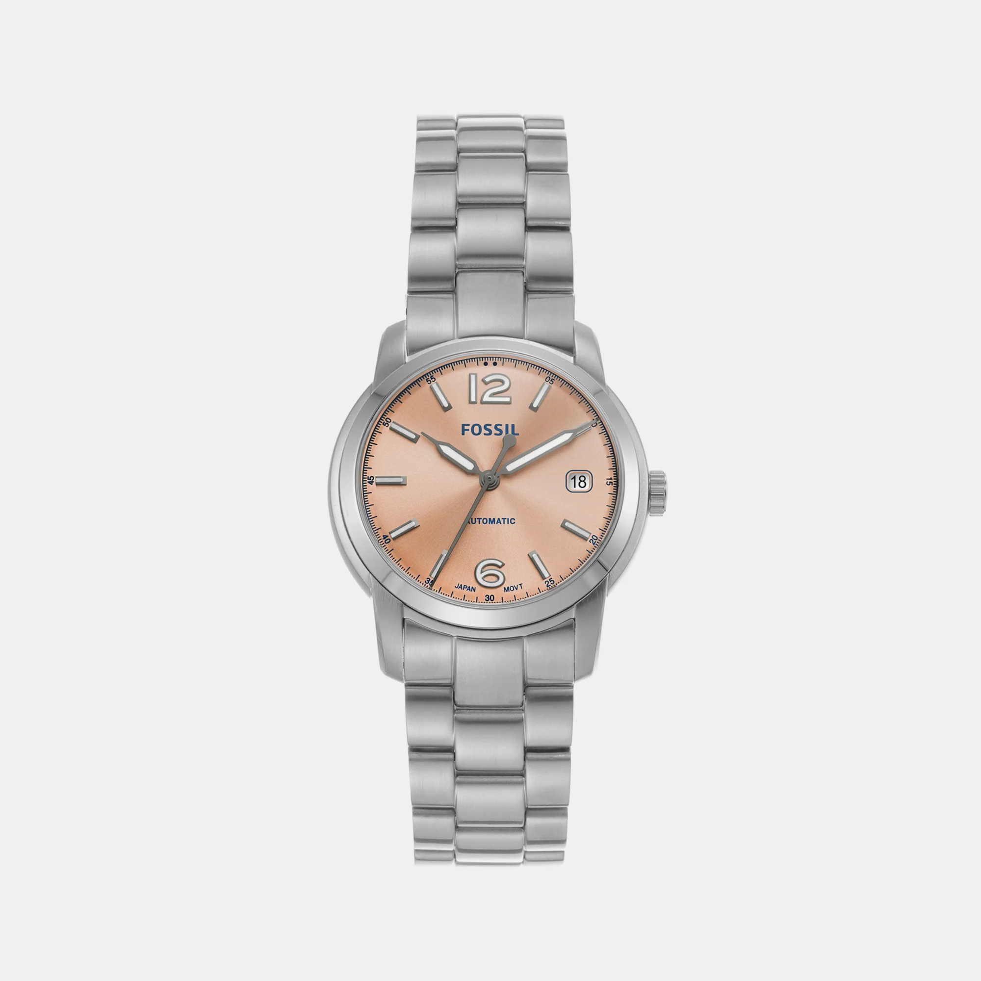 Heritage Women Automatic Rose Gold Dial Analog Stainless Steel Watch ME3247