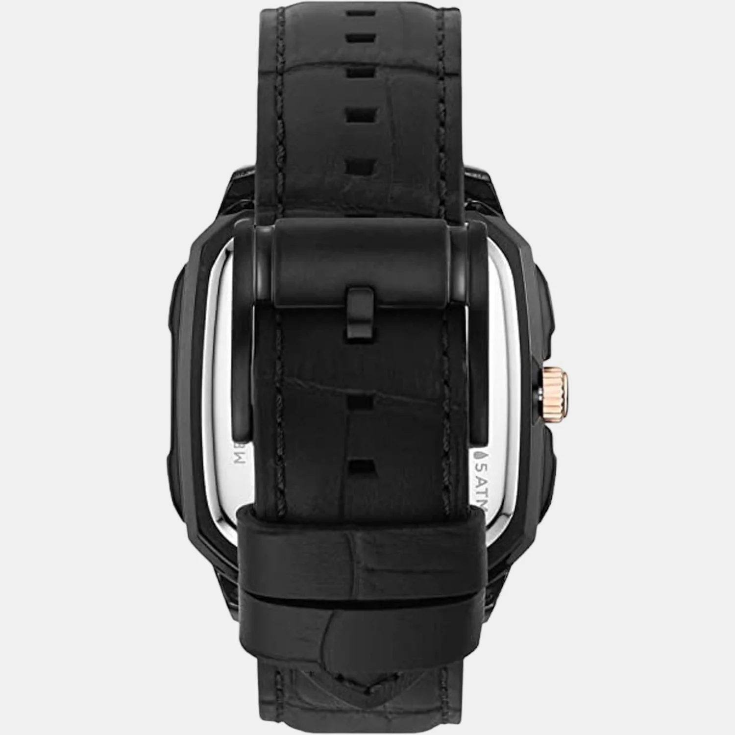 Inscription Men Automatic Black Dial Analog Leather Watch ME3205 - Image 2