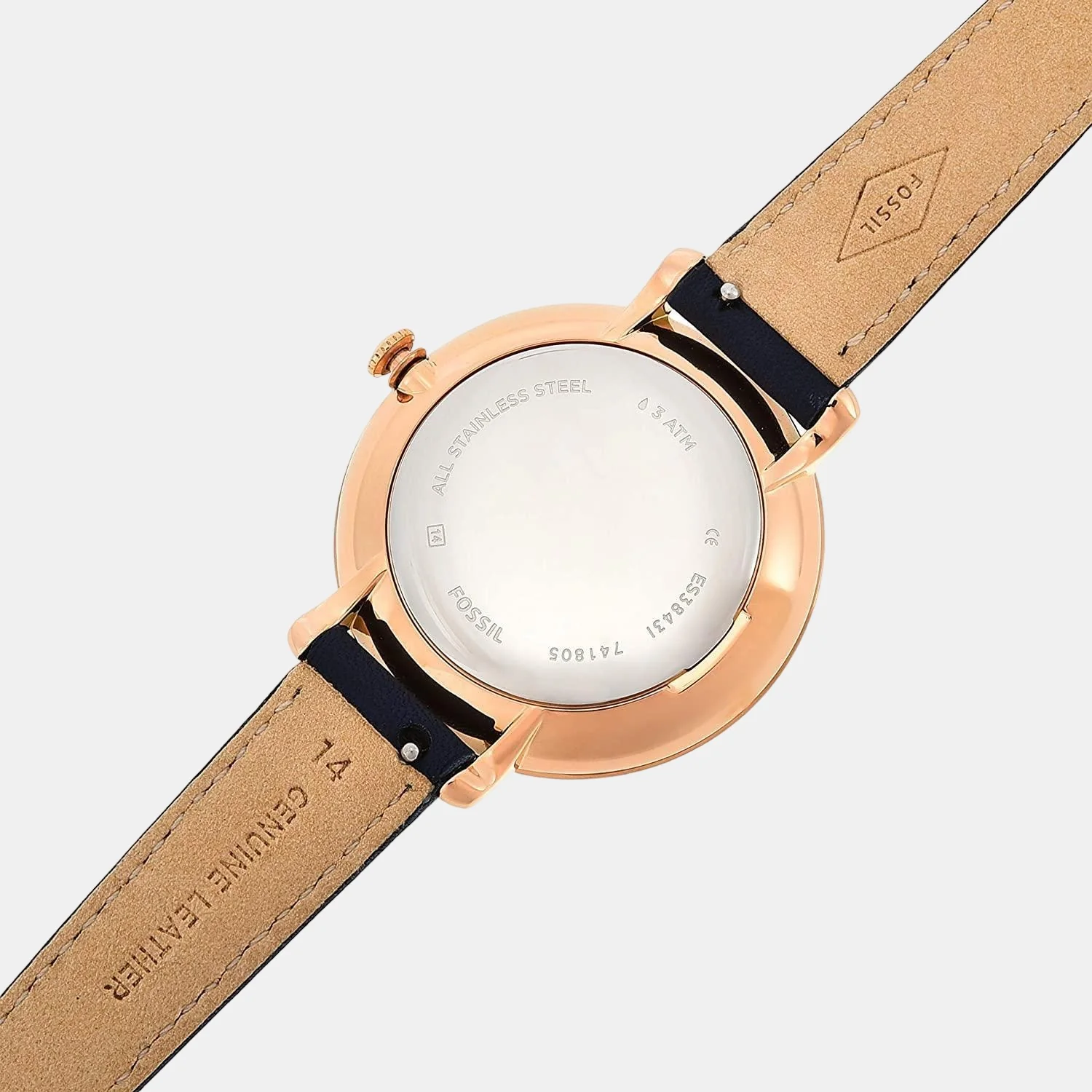 Jacqueline Women Quartz Silver Dial Analog Leather Watch ES3843 - Image 6
