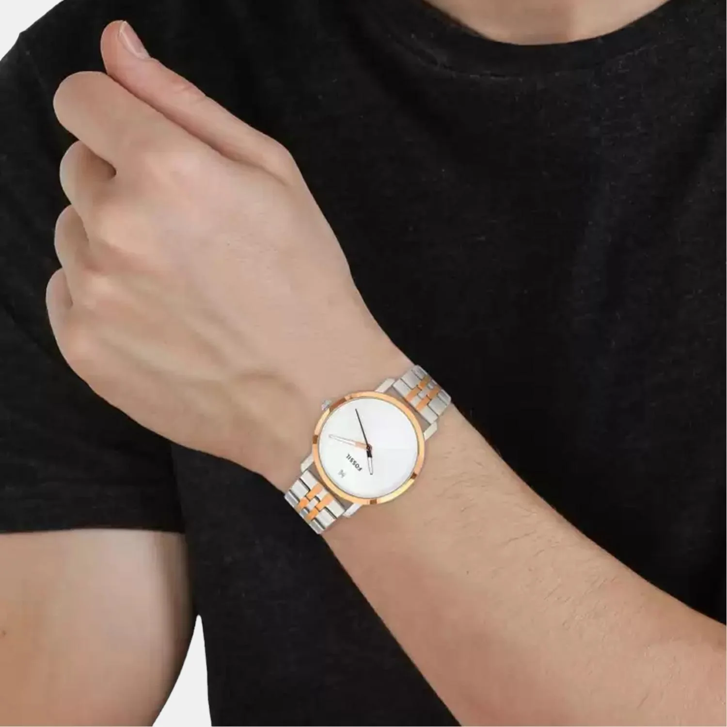 Luther Men Quartz Silver Dial Analog Stainless Steel Watch BQ2417 - Image 4