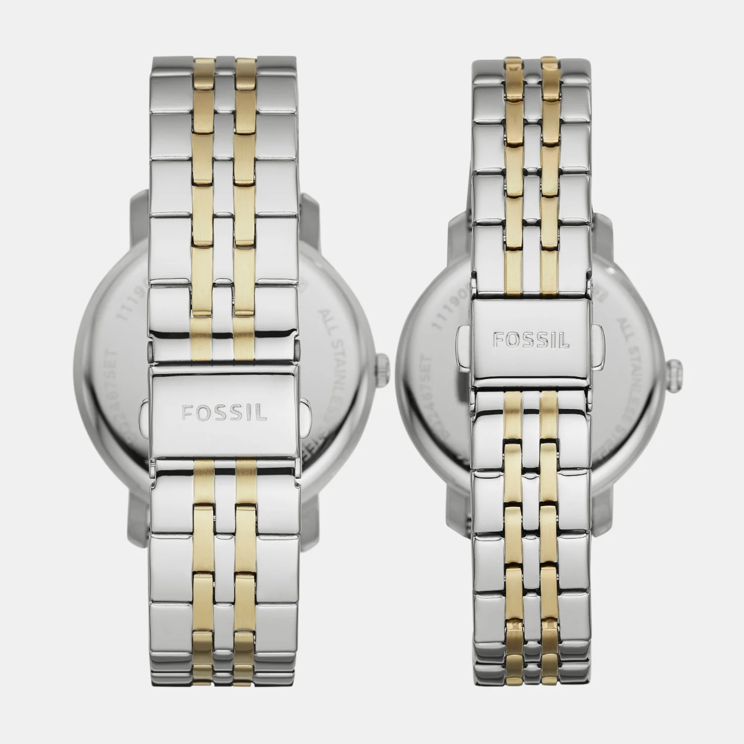 Lux Luther Couple Quartz Silver Dial Analog Stainless Steel Watch BQ2467SET - Image 4
