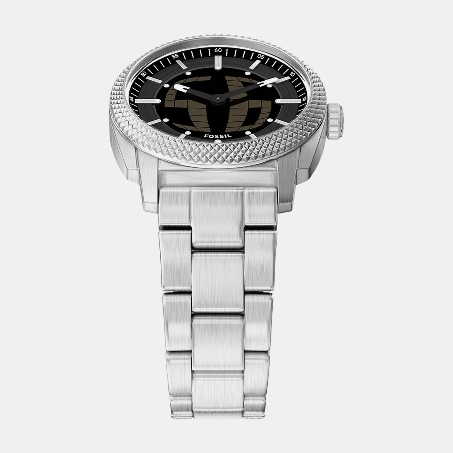 Machine Big Tic Men Quartz Dual Tone Dial Analog-Digital Stainless Steel Watch FS6155 - Image 4