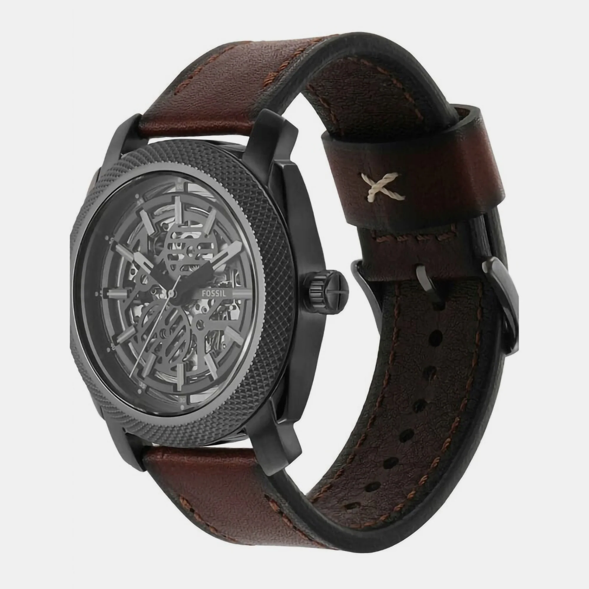 Machine Men Automatic Grey Dial Analog Leather Watch ME3254 - Image 8