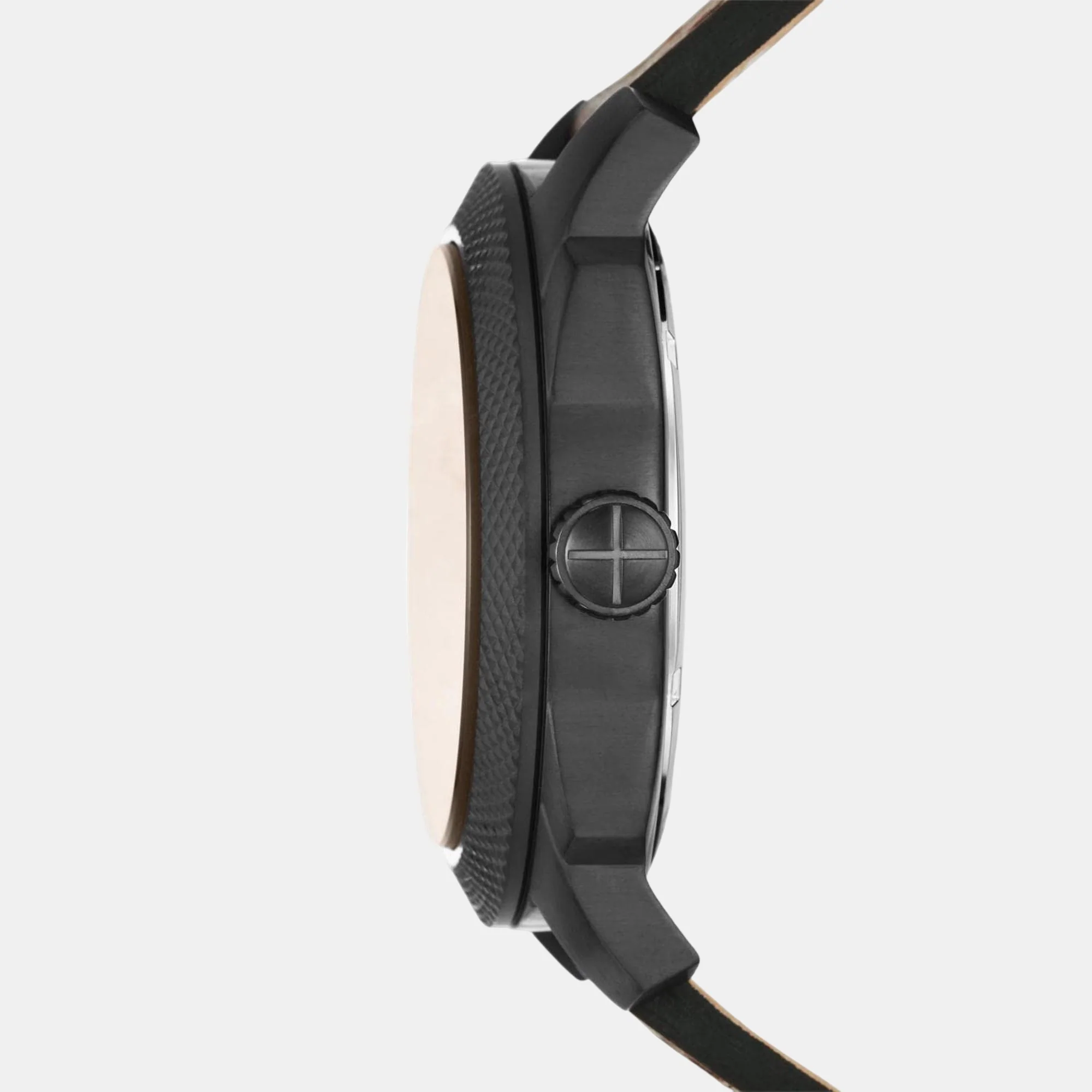 Machine Men Quartz Black Dial Analog Leather Watch FS5972 - Image 3