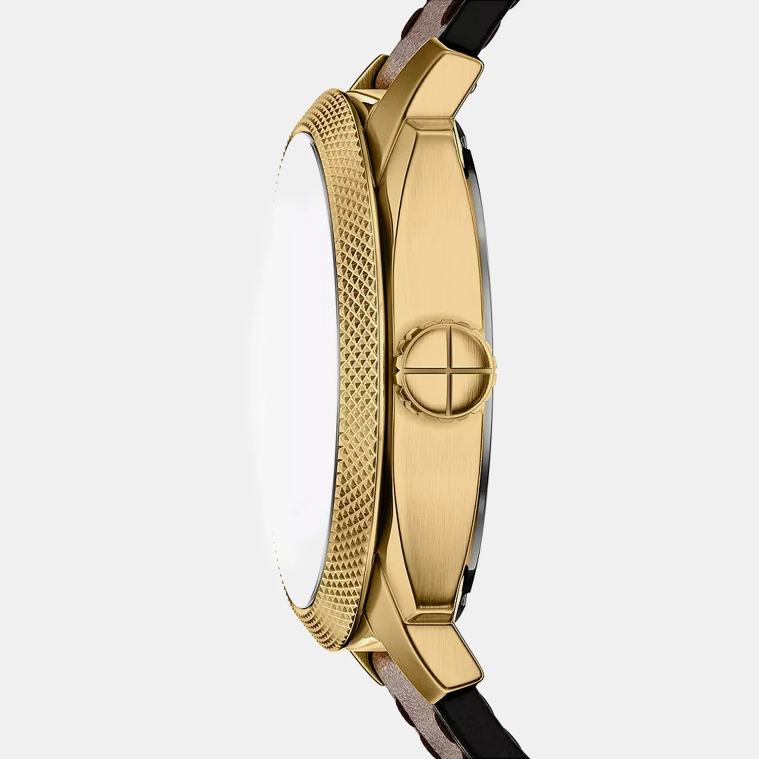 Men Automatic Gold Dial Analog Leather Watch ME3278 - Image 2