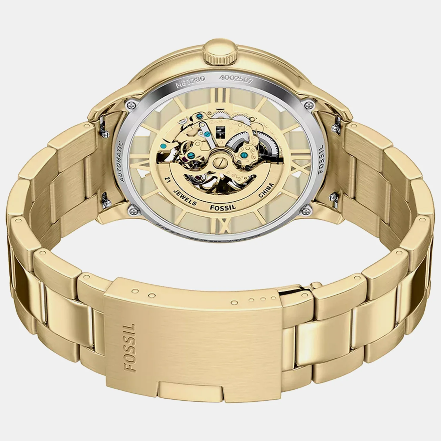 Men Automatic Gold Dial Analog Stainless Steel Watch ME3280 - Image 8