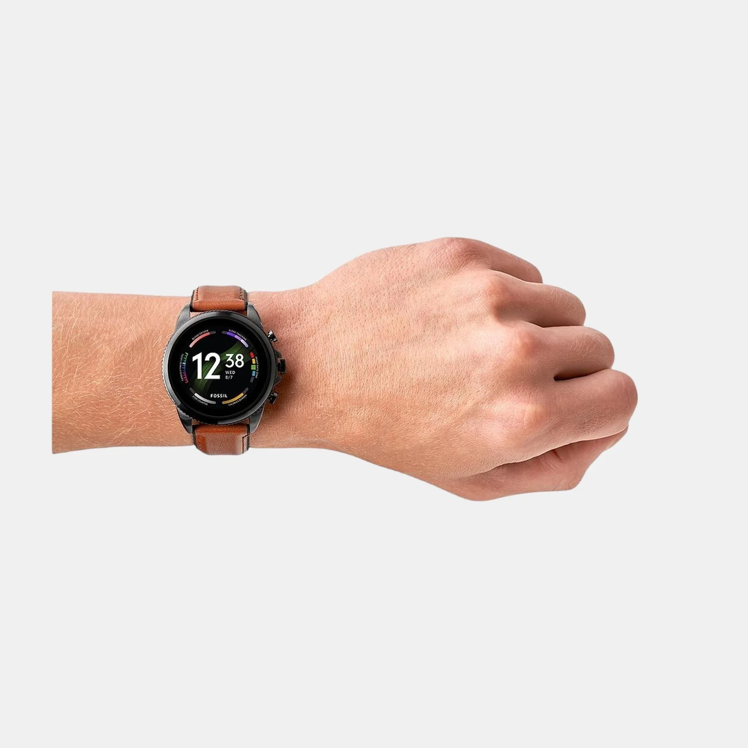 Men Processor Black Dial Digital Leather Watch FTW4062 - Image 2