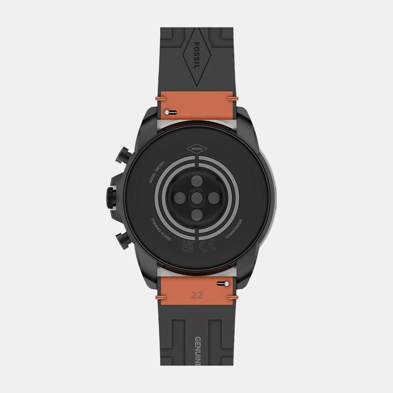 Men Processor Black Dial Digital Leather Watch FTW4062 - Image 5