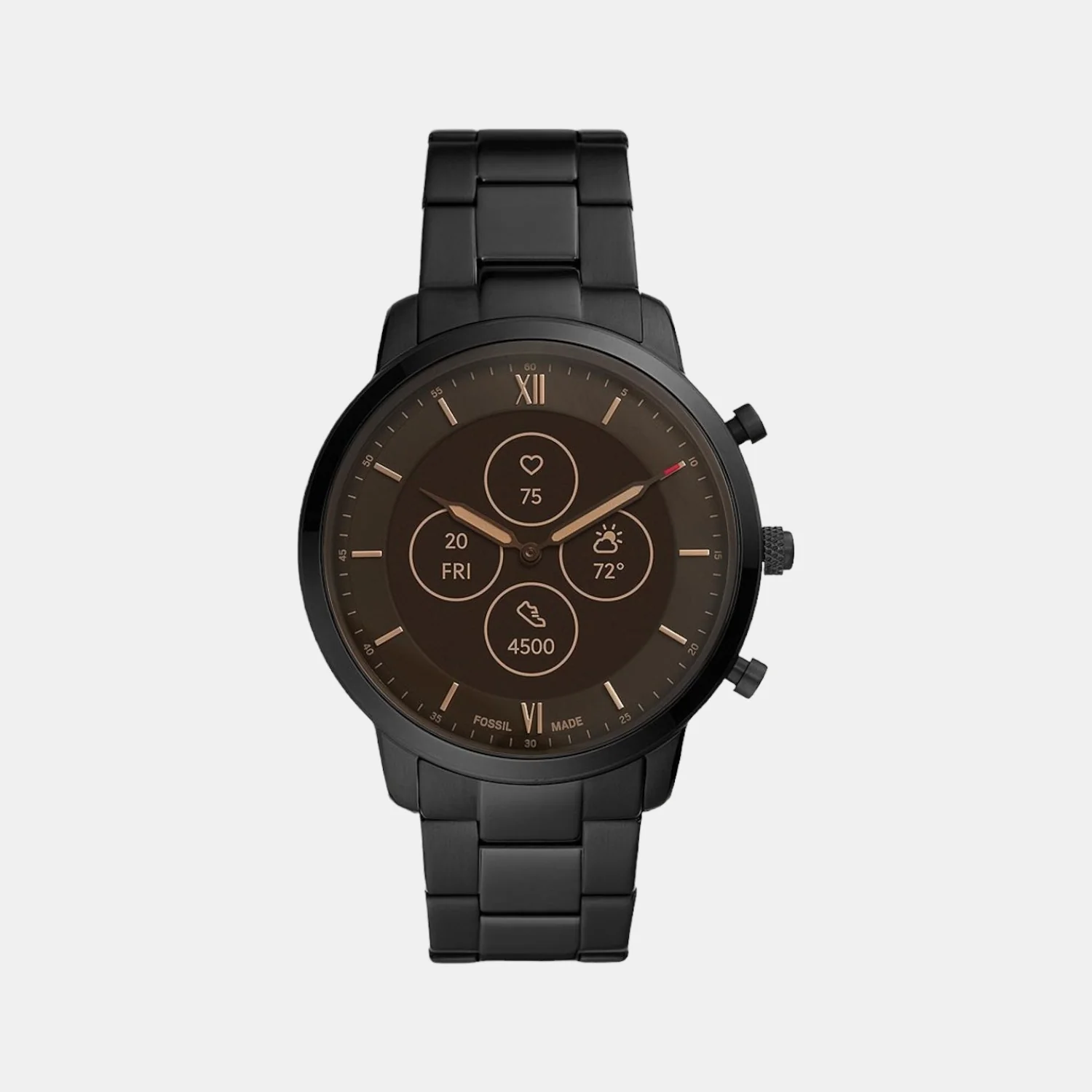 Men Processor Black Dial Digital Stainless Steel Watch FTW7027