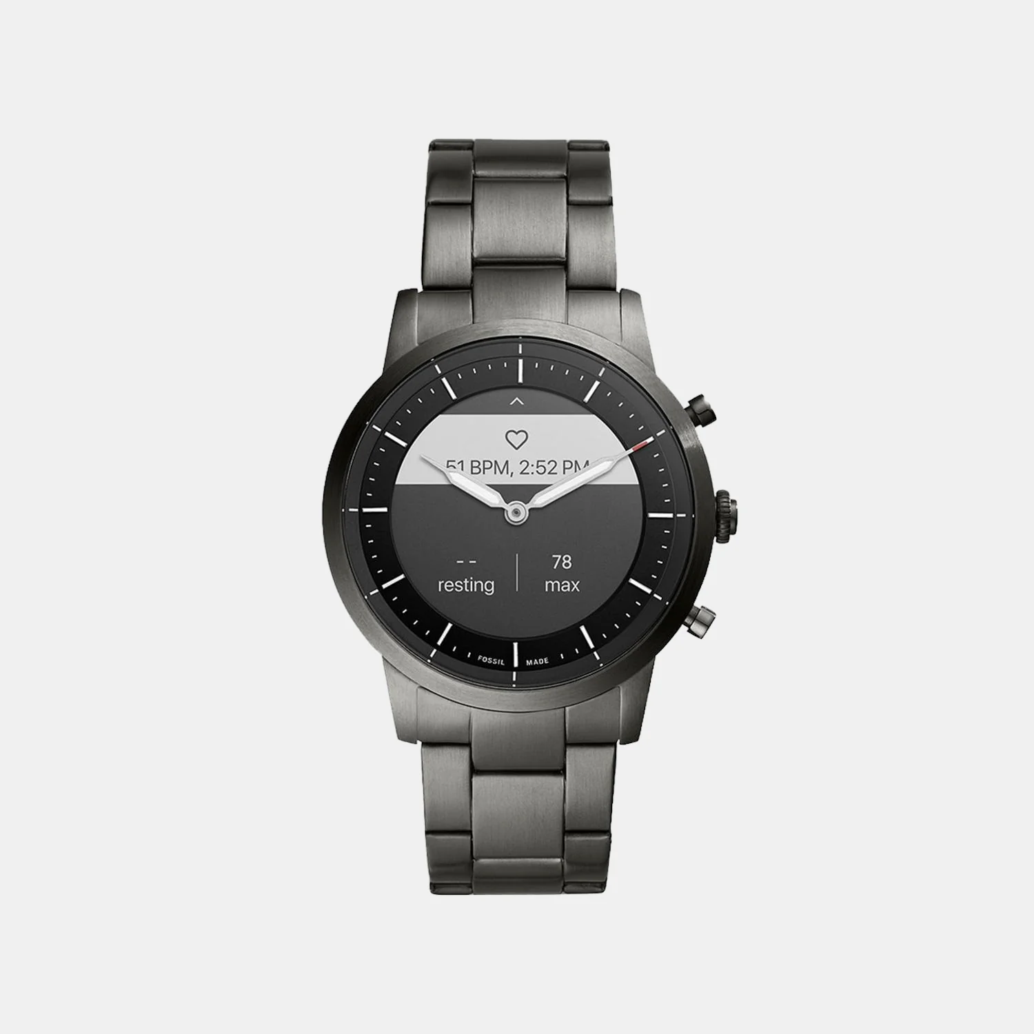 Men Processor Black Dial Hybrid Stainless Steel Watch FTW7009 - Image 4