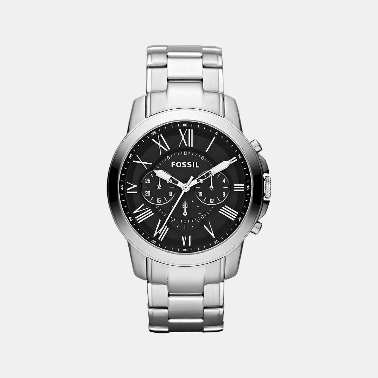 Men Quartz Black Dial Chronograph Stainless Steel Watch FS4736IE