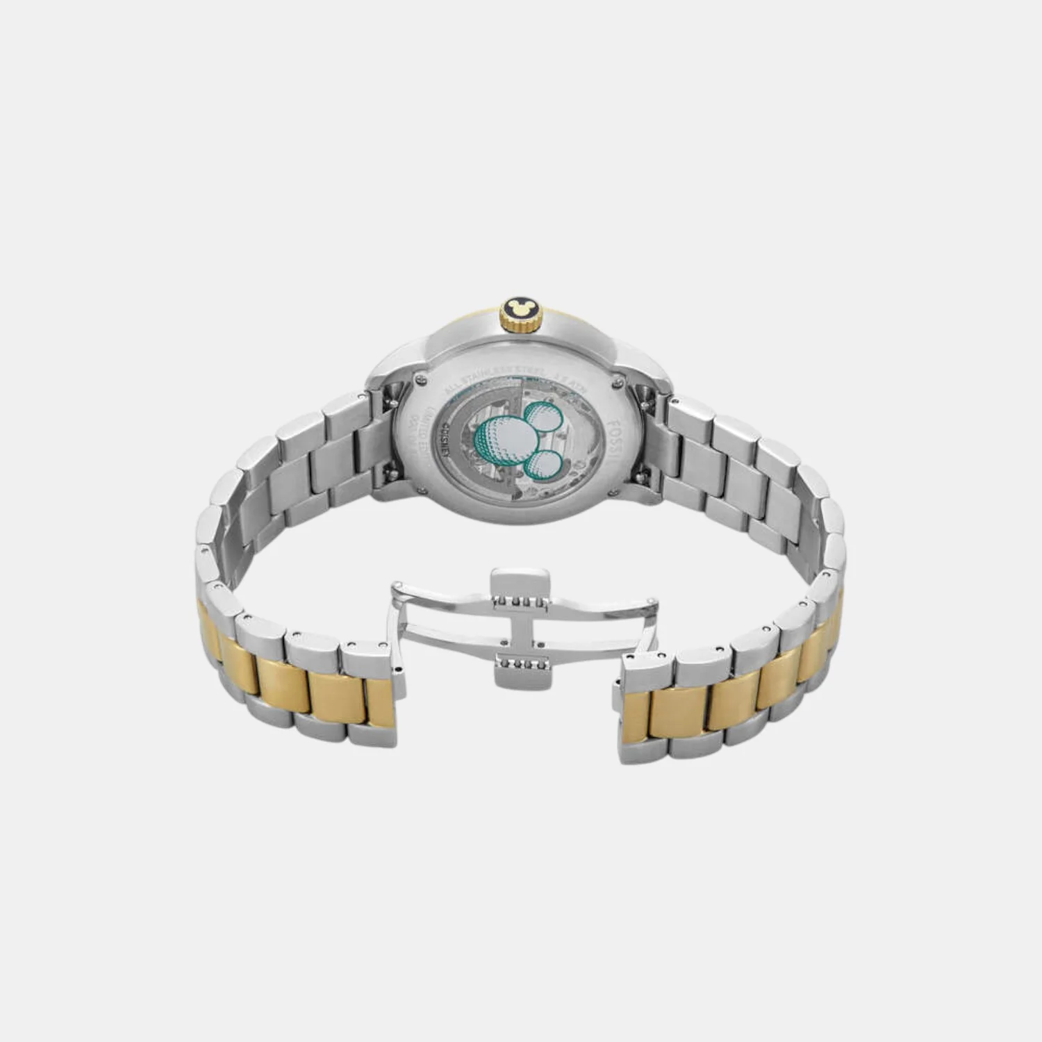 Mickey Mouse Unisex Automatic White Dial Analog Stainless Steel Watch LE1193 - Image 4