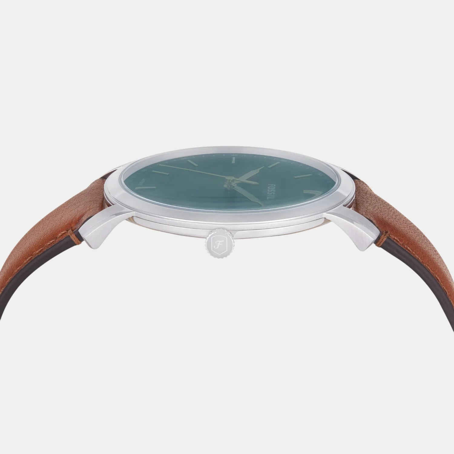Minimalist Men Quartz Green Dial Analog Leather Watch FS6094 - Image 5