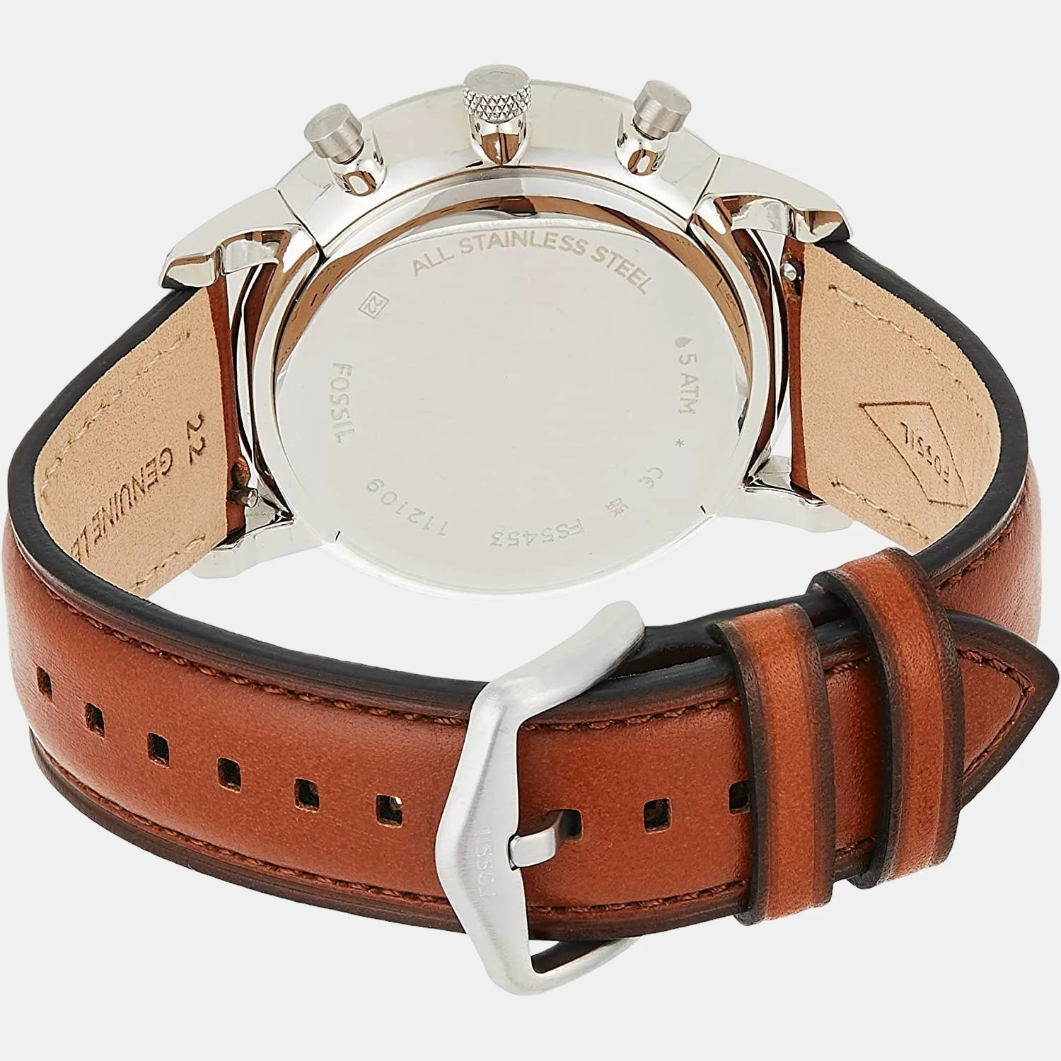 Neutra Men Quartz Blue Dial Chronograph Leather Watch FS5453 - Image 2