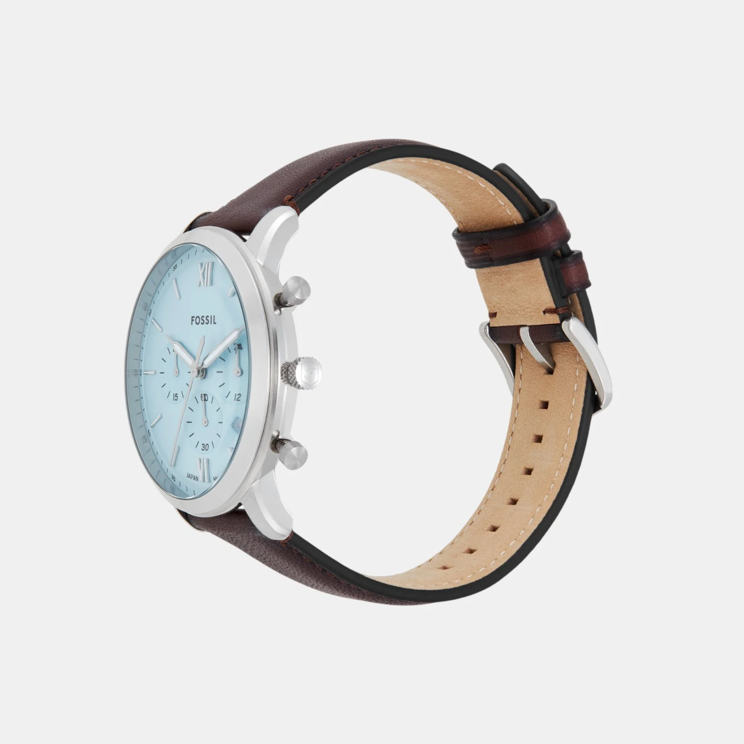 Neutra Men Quartz Blue Dial Chronograph Leather Watch FS6109 - Image 4