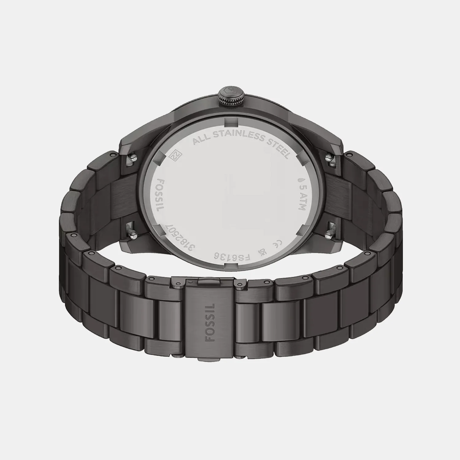 Pearson Men Quartz Black Dial Multi-Function Stainless Steel Watch FS6136 - Image 5