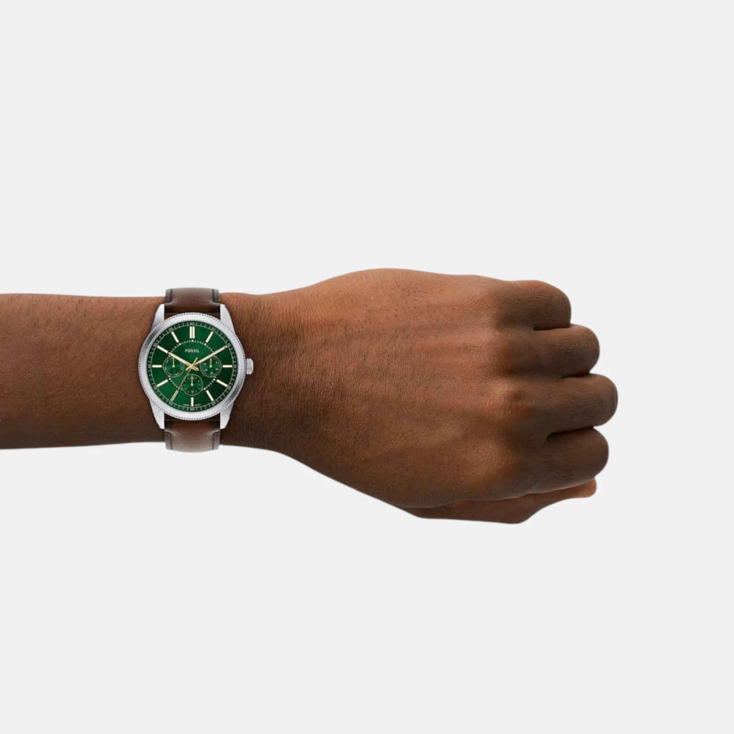 Pearson Men Quartz Green Dial Multi-Function Leather Watch FS6137 - Image 5