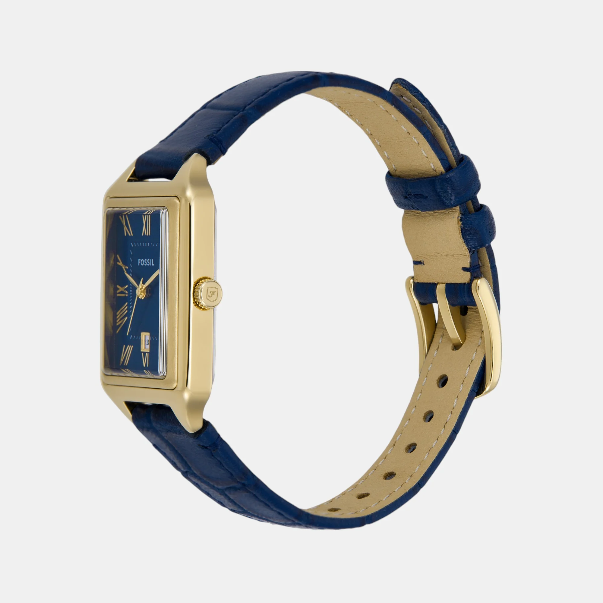 Raquel Women Quartz Blue Dial Analog Leather Watch ES5365 - Image 6