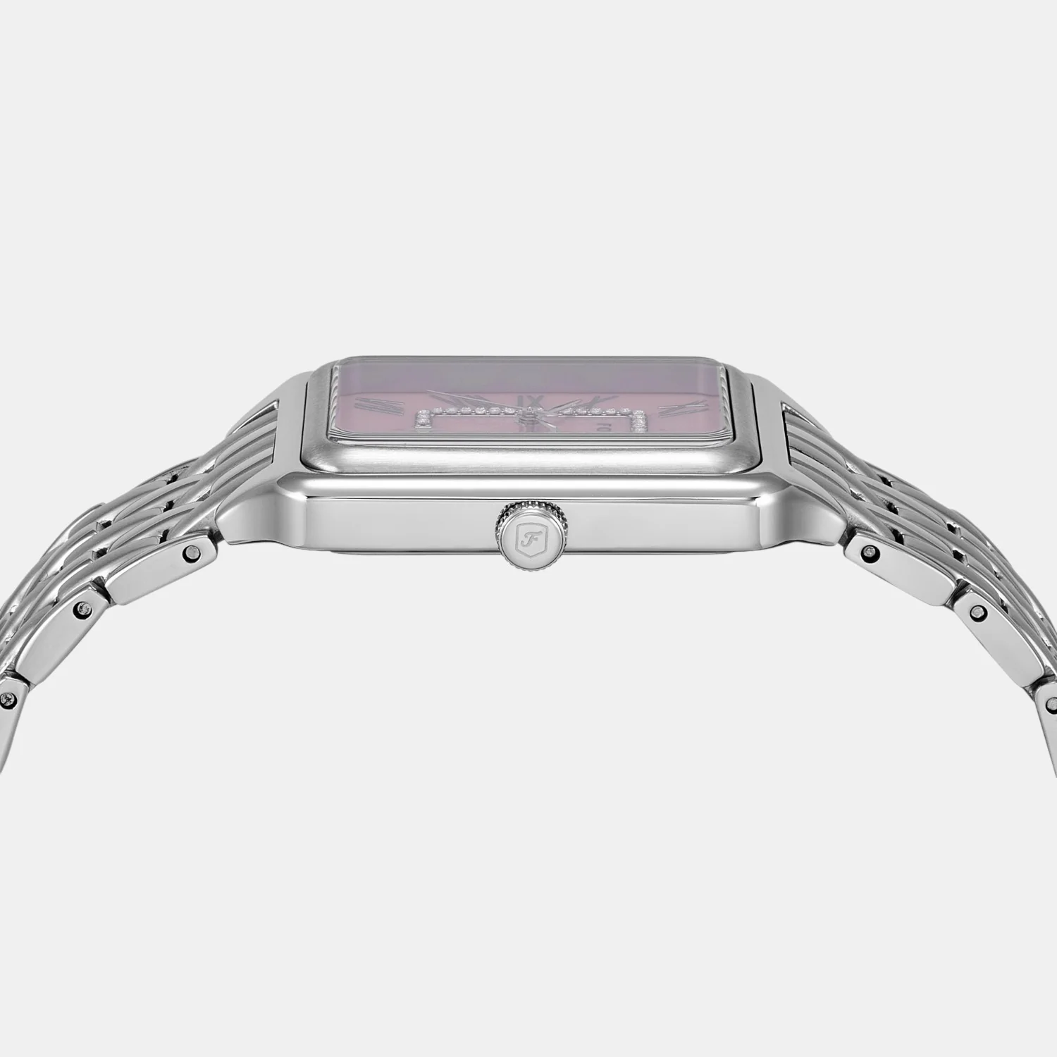 Raquel Women Quartz Pink Mother Of Pearl Dial Analog Stainless Steel Watch ES5401 - Image 5