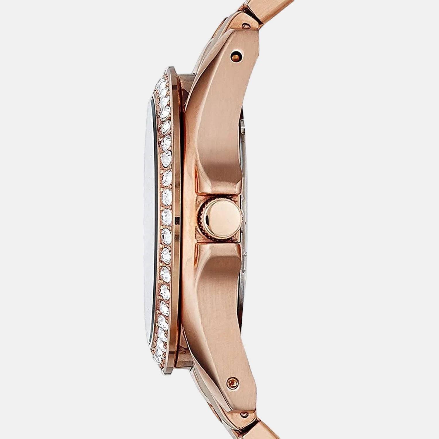 Riley Women Quartz Rose Gold Dial Chronograph Stainless Steel Watch ES2811 - Image 2