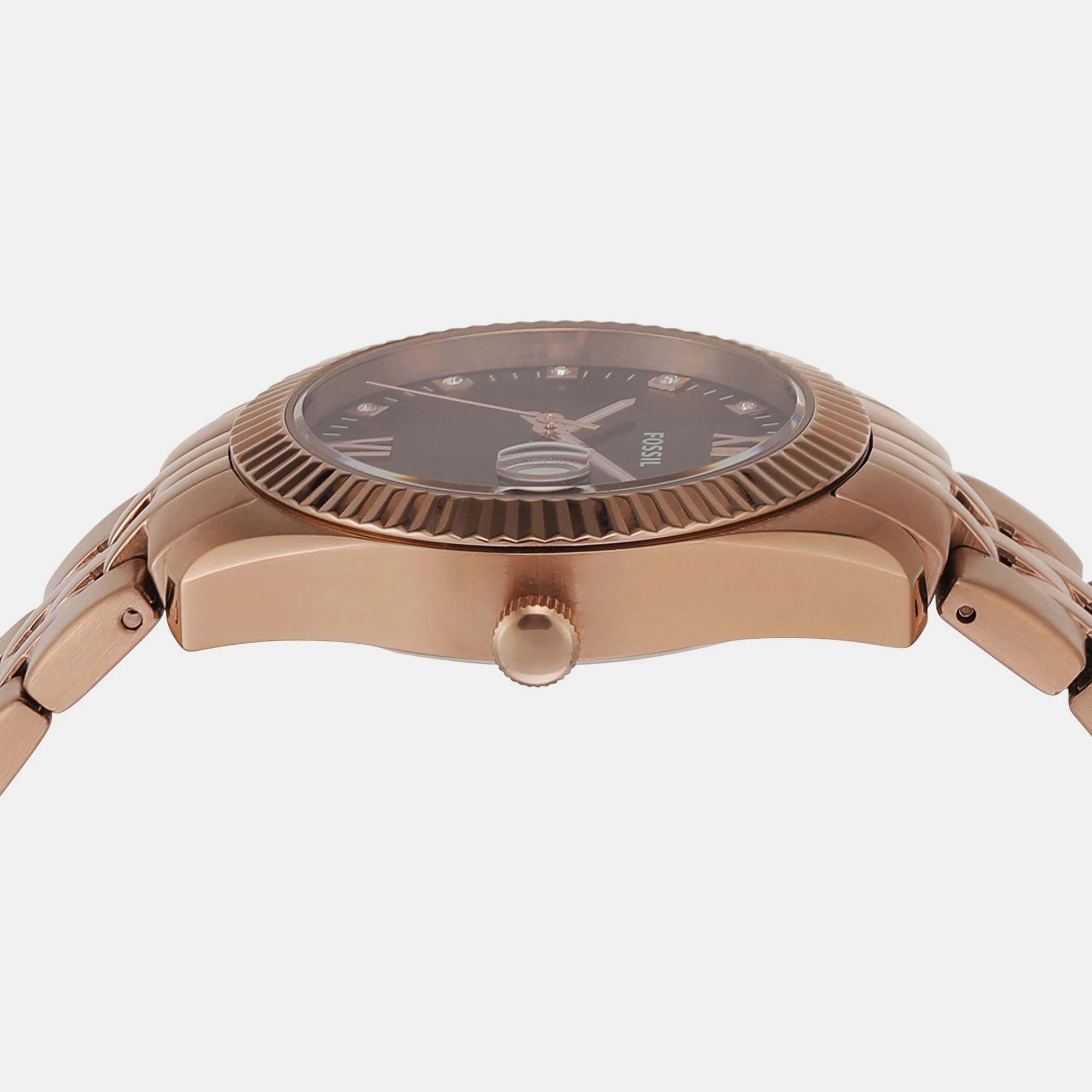 Scarlette Women Quartz Brown Dial Analog Stainless Steel Watch ES5324 - Image 4