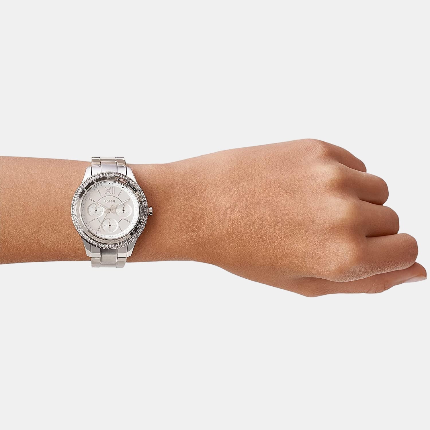 Stella Sport Women Quartz Silver Dial Multi-Function Stainless Steel Watch ES5108 - Image 4