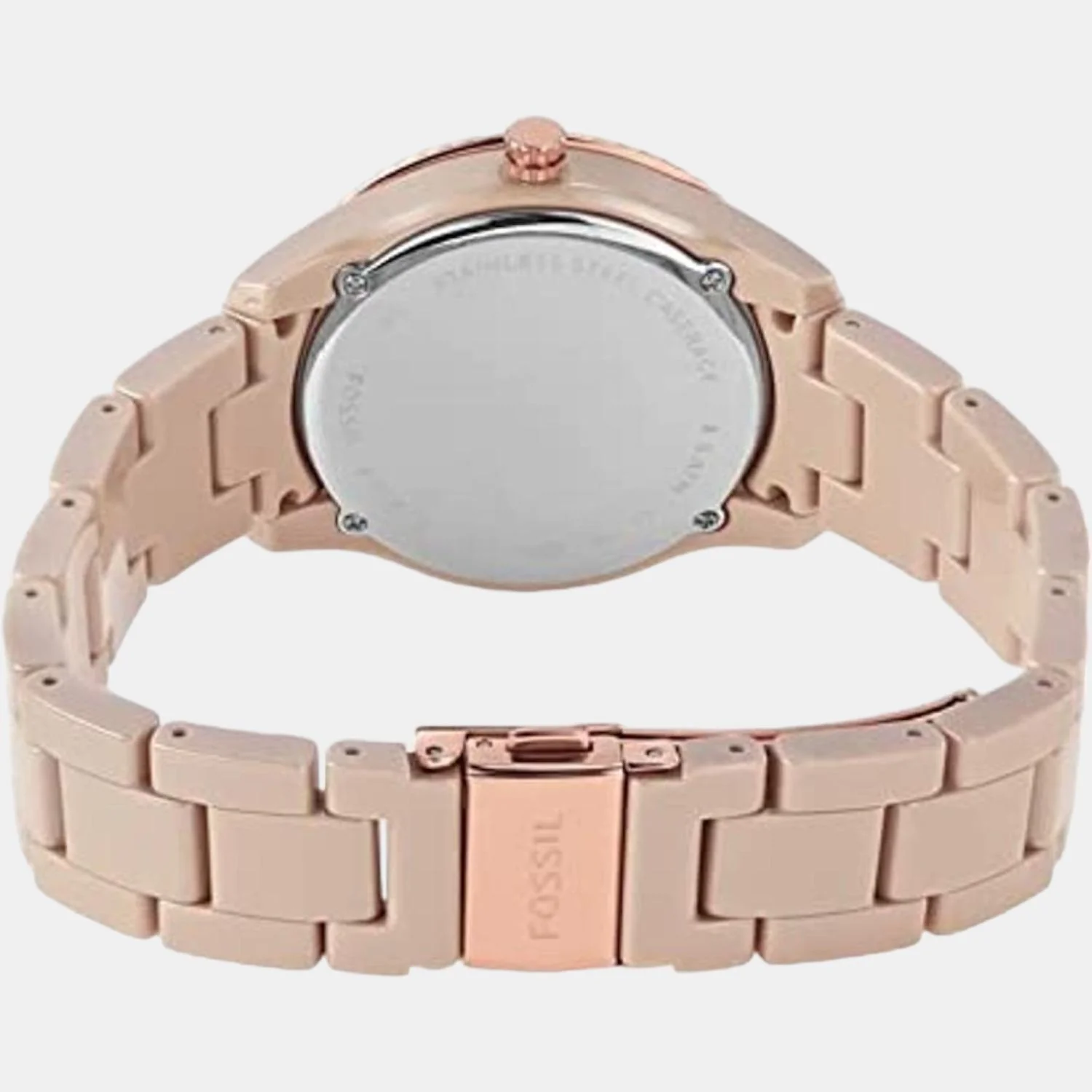 Stella Women Quartz Rose Gold Dial Multi-Function Ceramic Watch CE1112 - Image 3