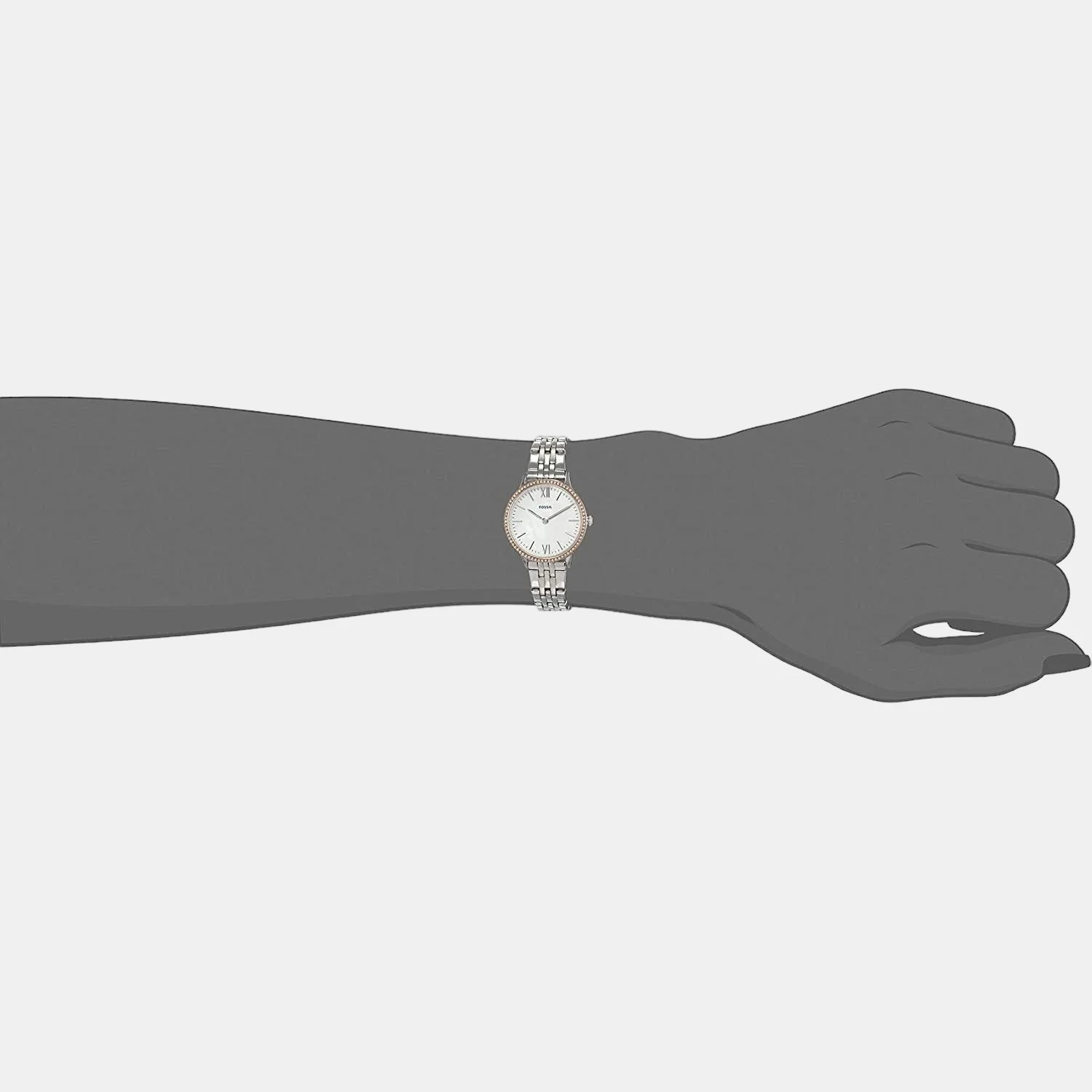 The Andy And Addison Set Couple Quartz White Dial Analog Stainless Steel Watch FS5562SET - Image 4