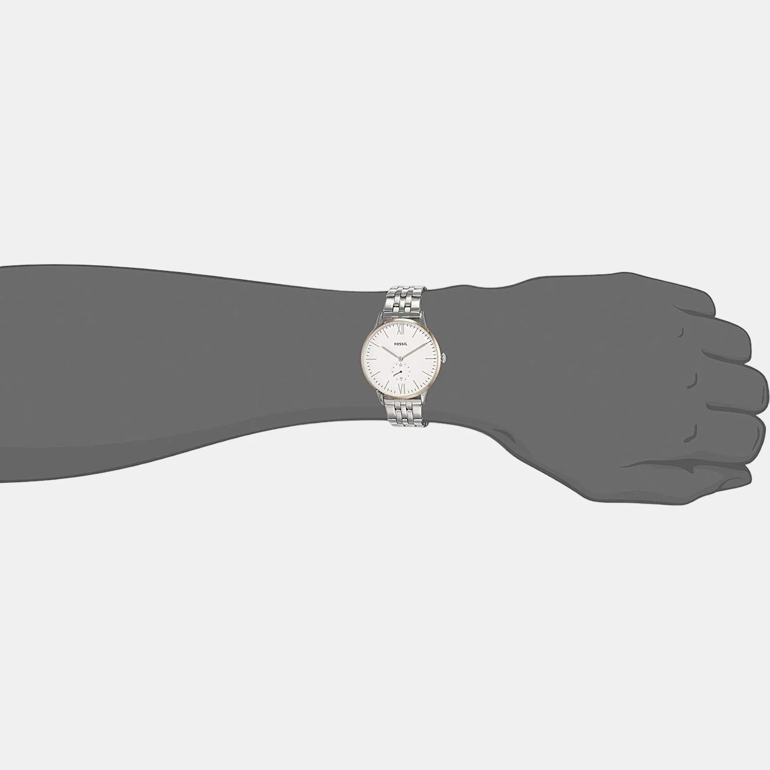 The Andy And Addison Set Couple Quartz White Dial Analog Stainless Steel Watch FS5562SET - Image 5