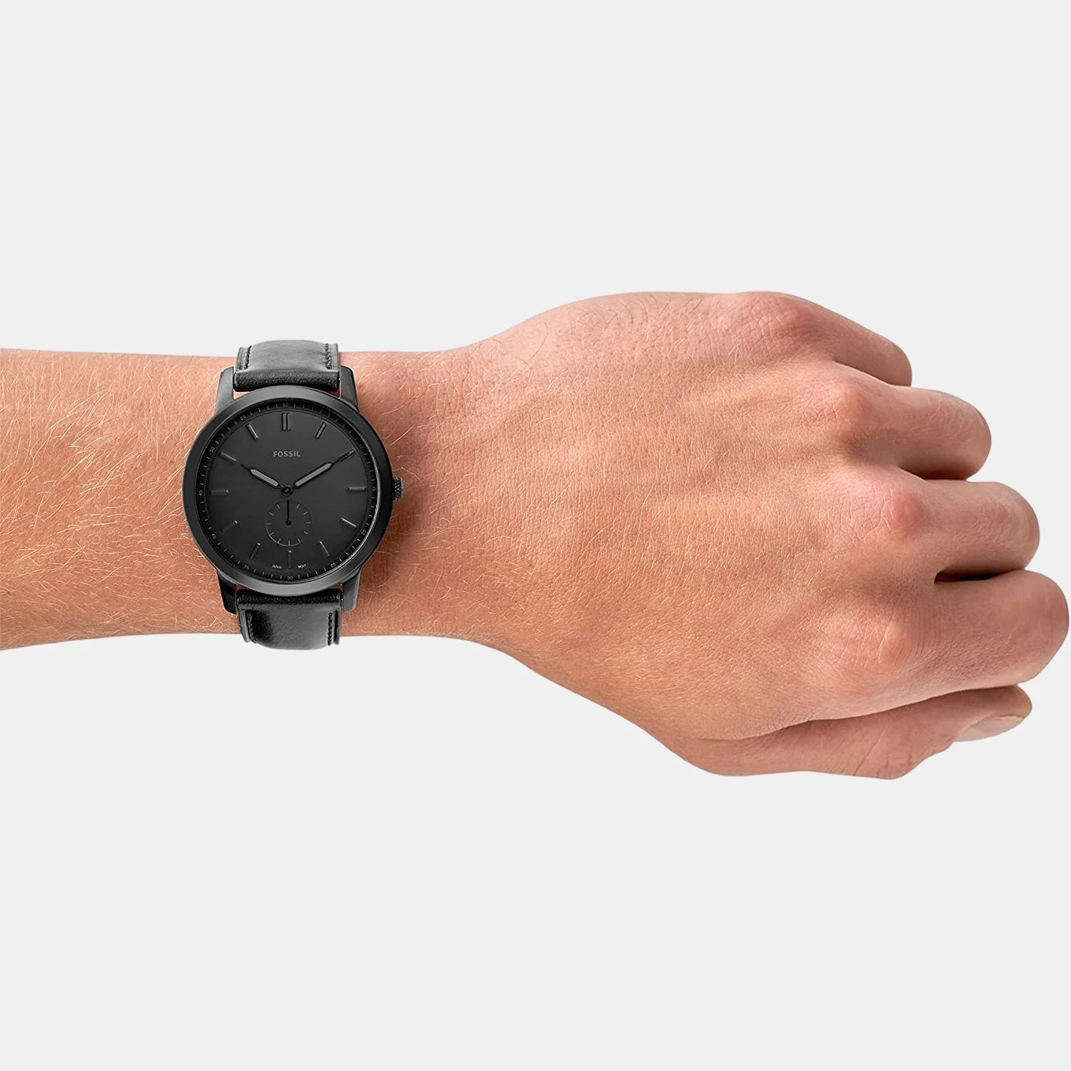 The Minimalist - Mono Men Quartz Black Dial Analog Leather Watch FS5447 - Image 5