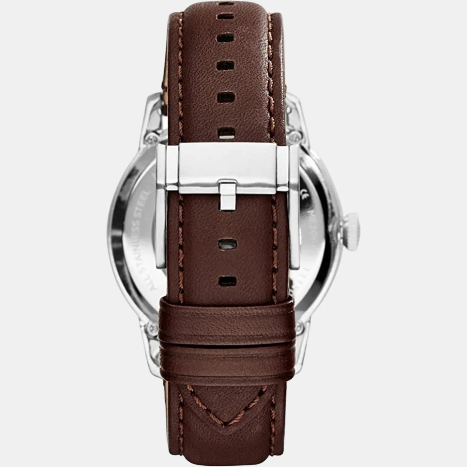 Towns Men Automatic Black Dial Multi-Function Leather Watch ME3061 - Image 3