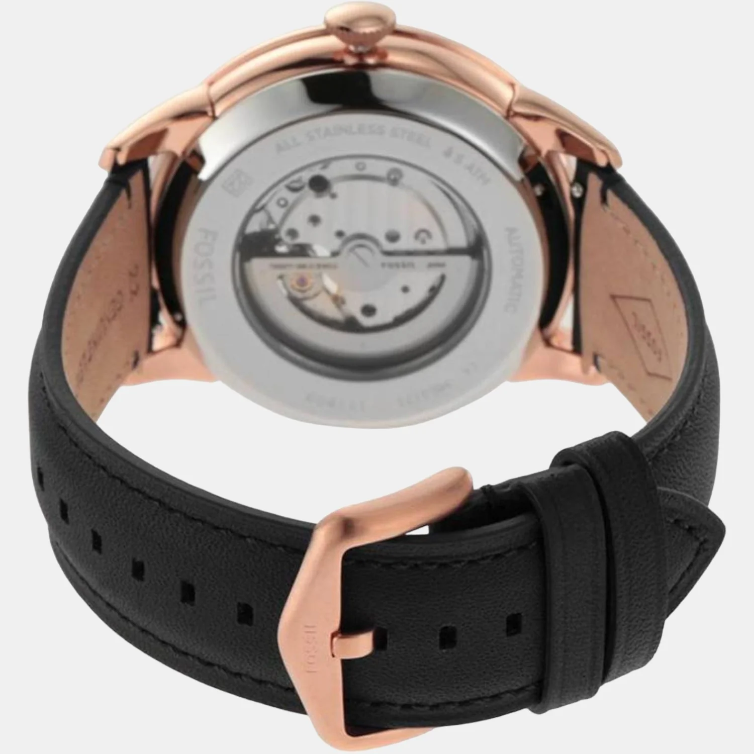Towns Men Automatic Black Dial Multi-Function Leather Watch ME3170 - Image 3