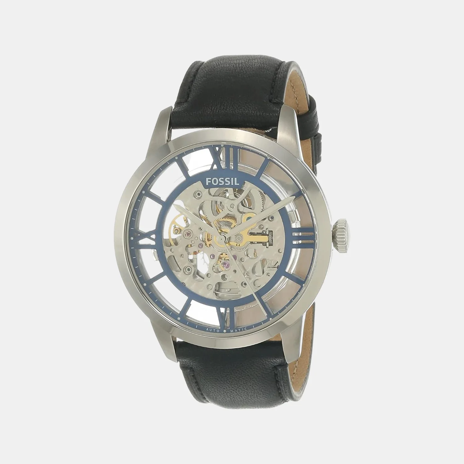 Townsman Men Automatic Blue Dial Analog Leather Watch ME3200