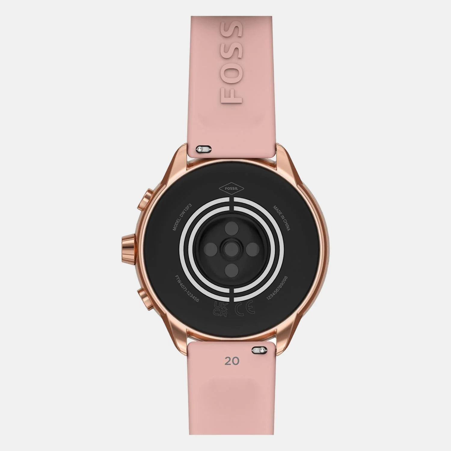 Women Processor Black Dial Digital Silicone Watch FTW4071 - Image 5