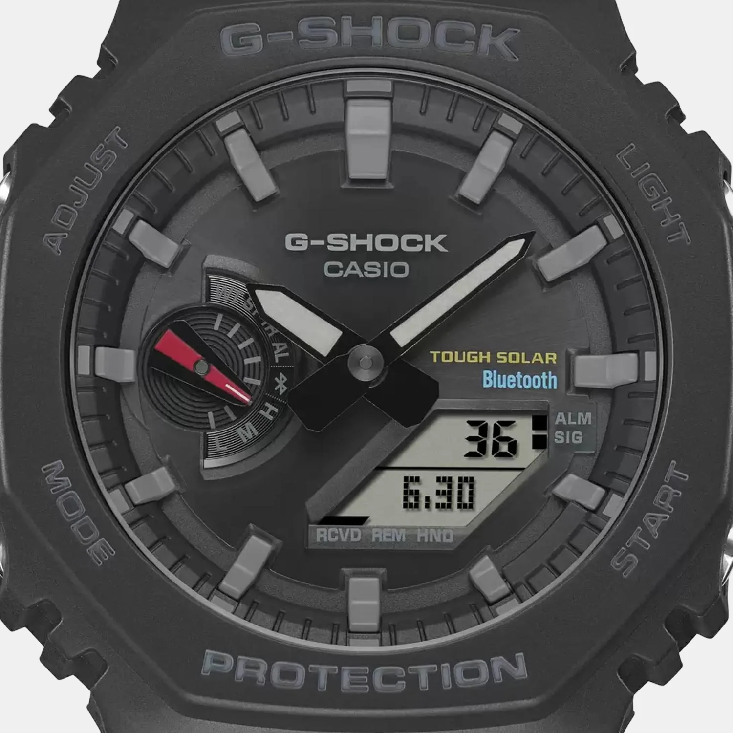 G-Shock Men Quartz Black Dial Analog-Digital Resin Watch G1241 - Image 5