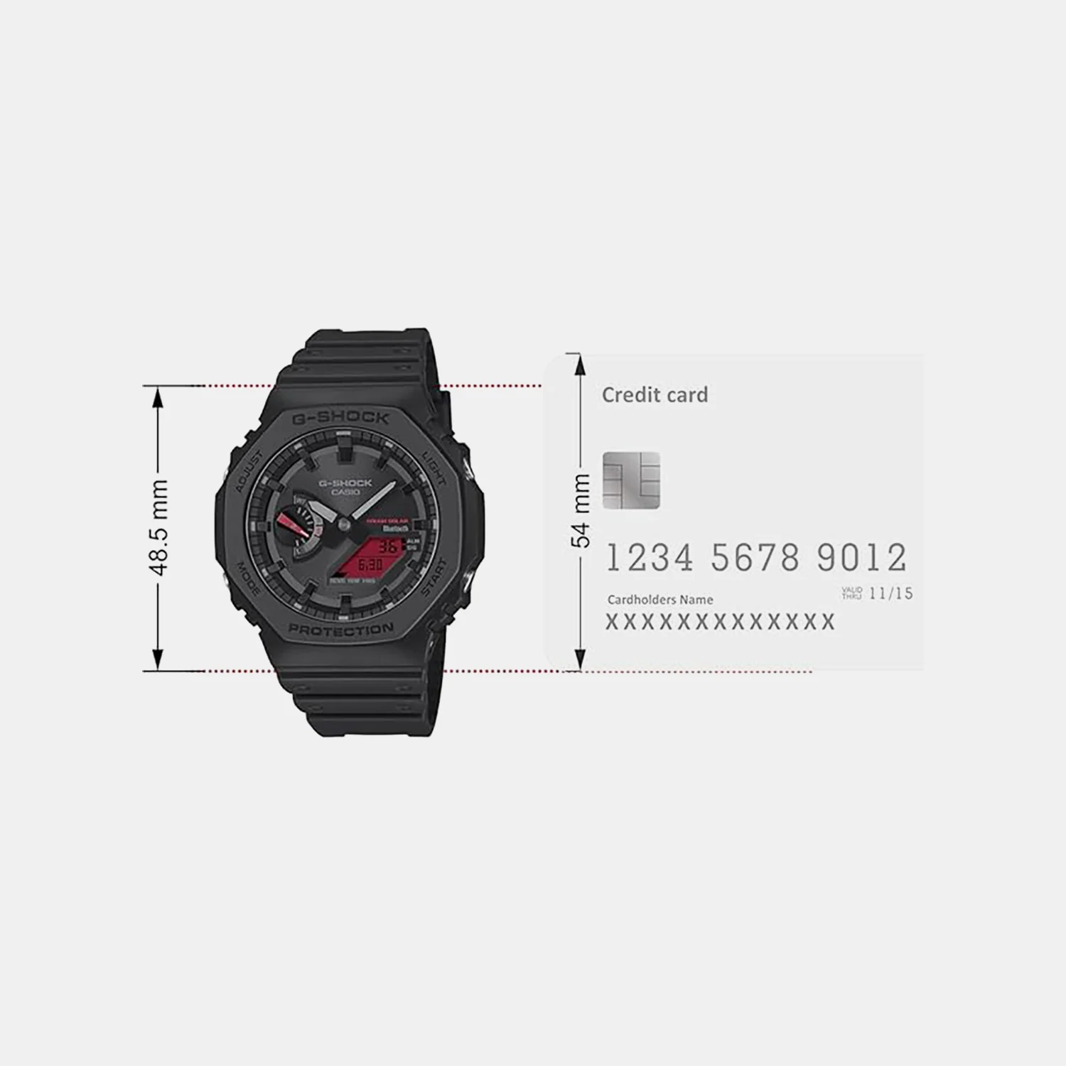 G-Shock Men Quartz Black Dial Analog-Digital Resin Watch GA-B2100BBR-1ADR G1707 - Image 6