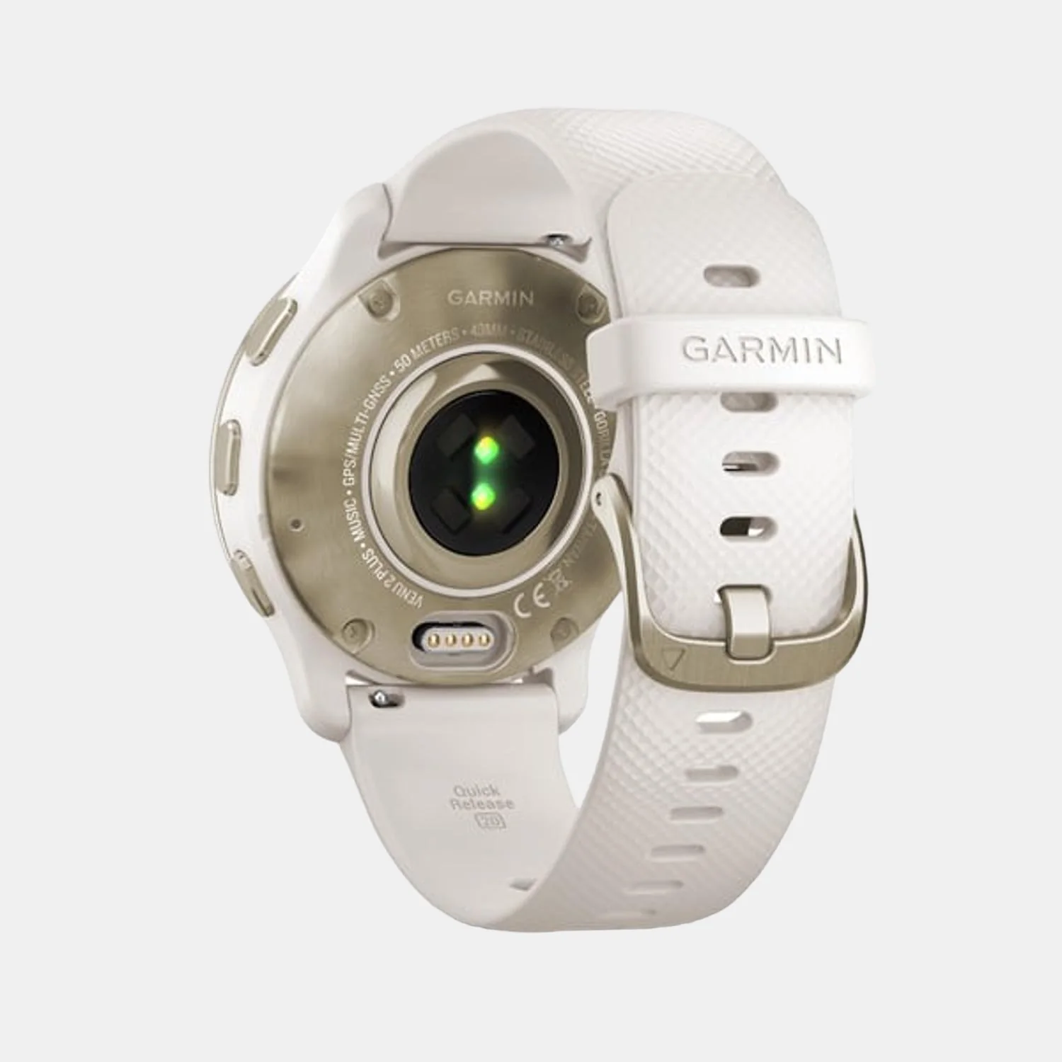Men Processor Cream Dial Digital Silicone Watch VENU 2 PLUS CREAM GOLD 010-02496-52F - Image 5