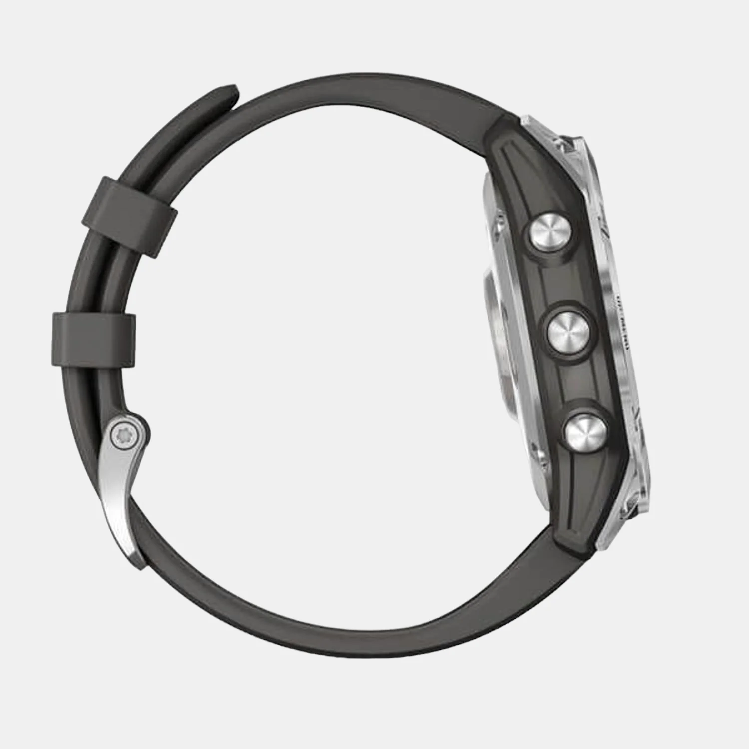Unisex Processor Black Dial Digital Silicone Watch FENIX 7 SILVER GRAPHITE 010-02540-05 - Image 2