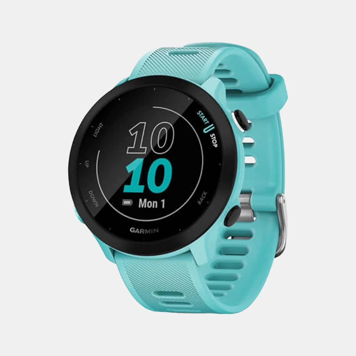 Women Processor Black Dial Digital Silicone Watch FORERUNNER 55 AQUA 010-02562-52