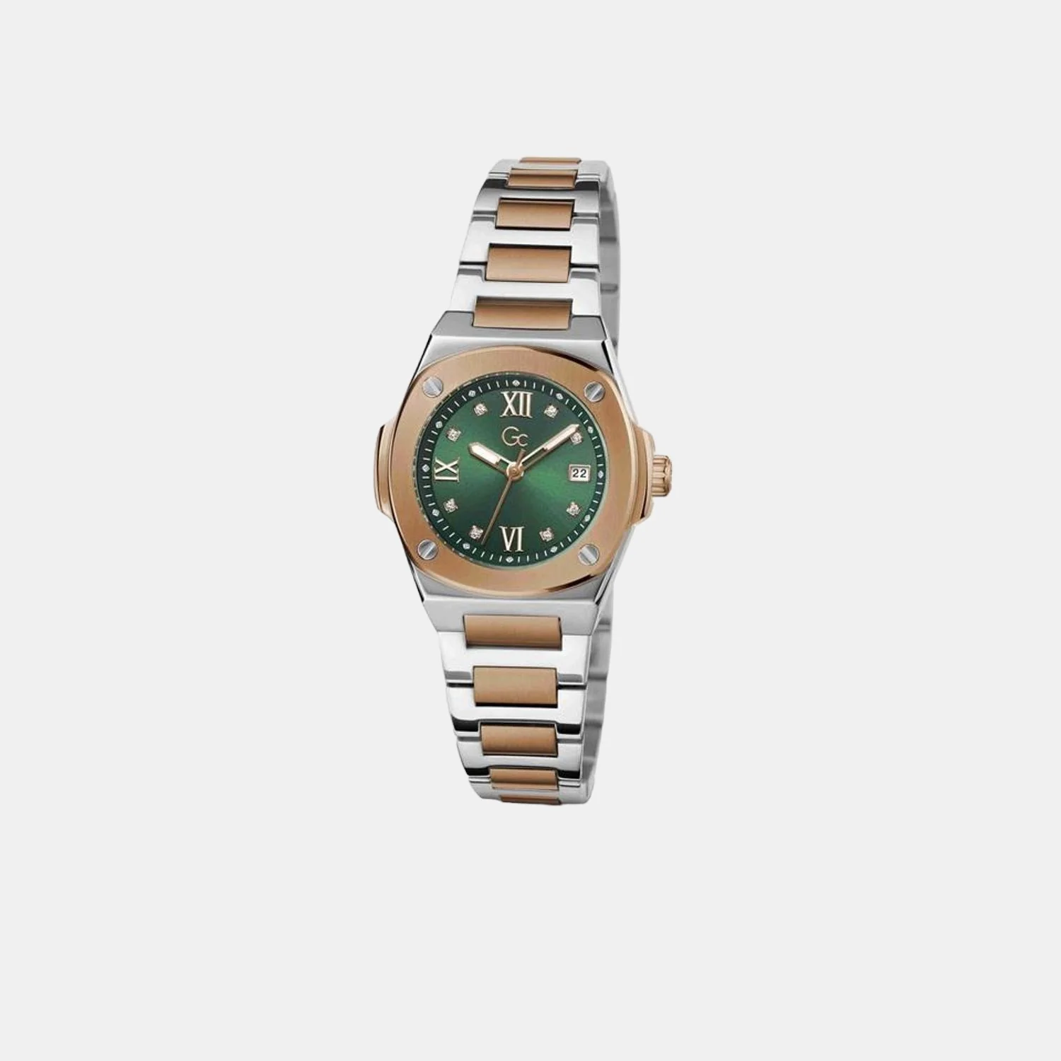 Coussin Shape Women Quartz Green Dial Analog Stainless Steel Watch Z12001L9MF - Image 5