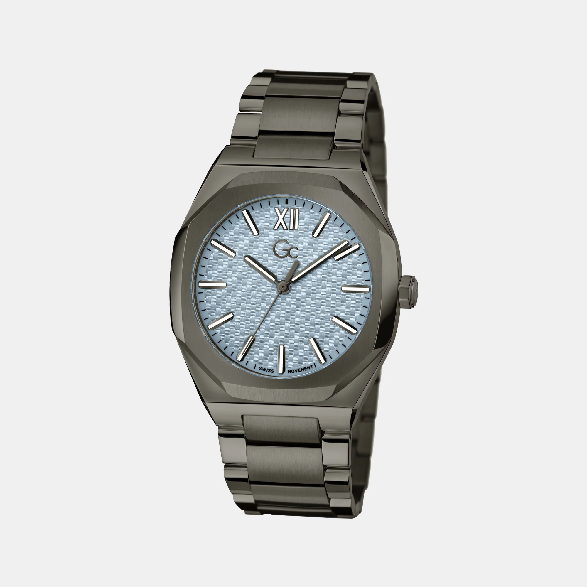 Coussin Sleek Men Quartz Blue Dial Analog Stainless Steel Watch Z26003G7MF - Image 6