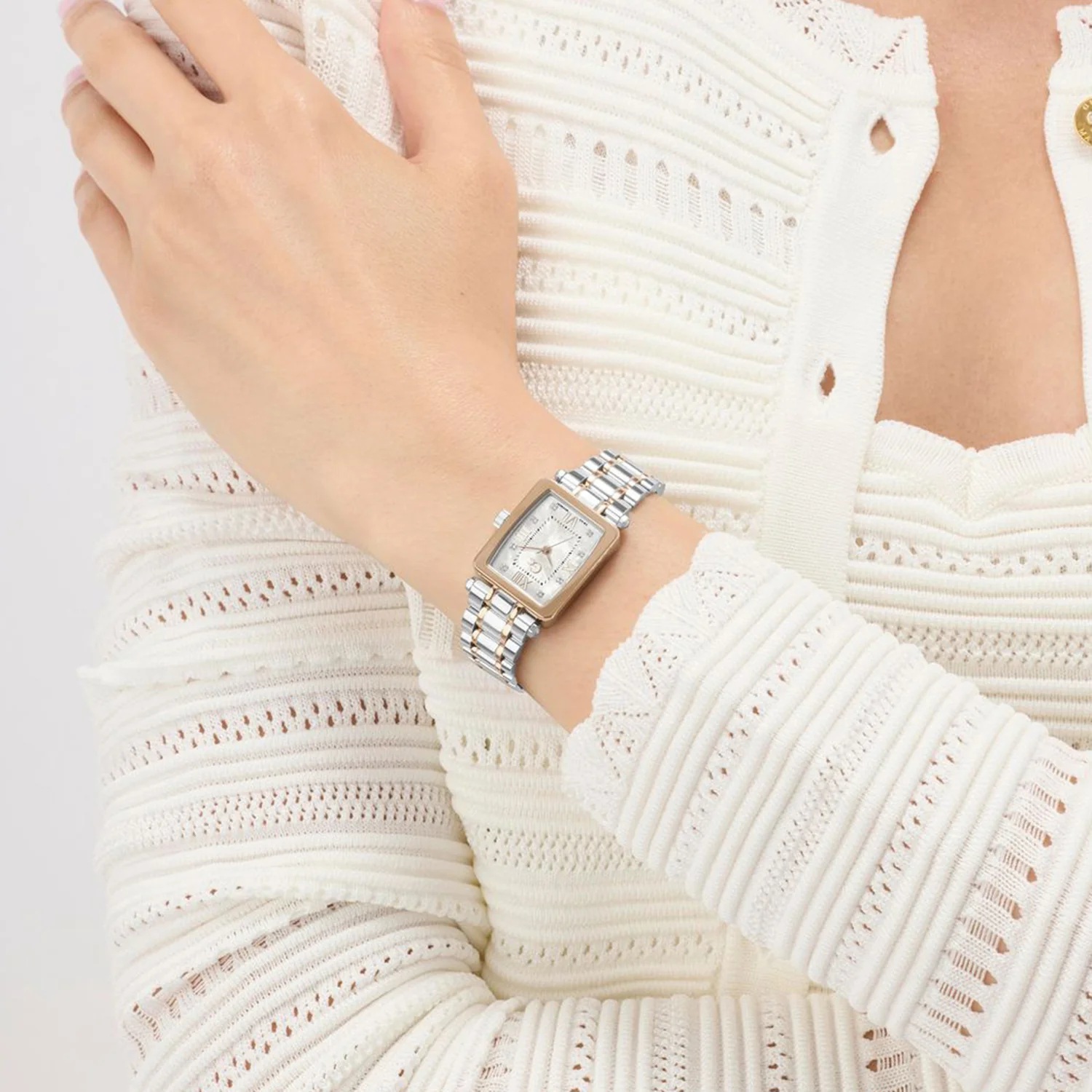 Dress Women Quartz White Dial Analog Stainless Steel Watch Z71001L1 - Image 5