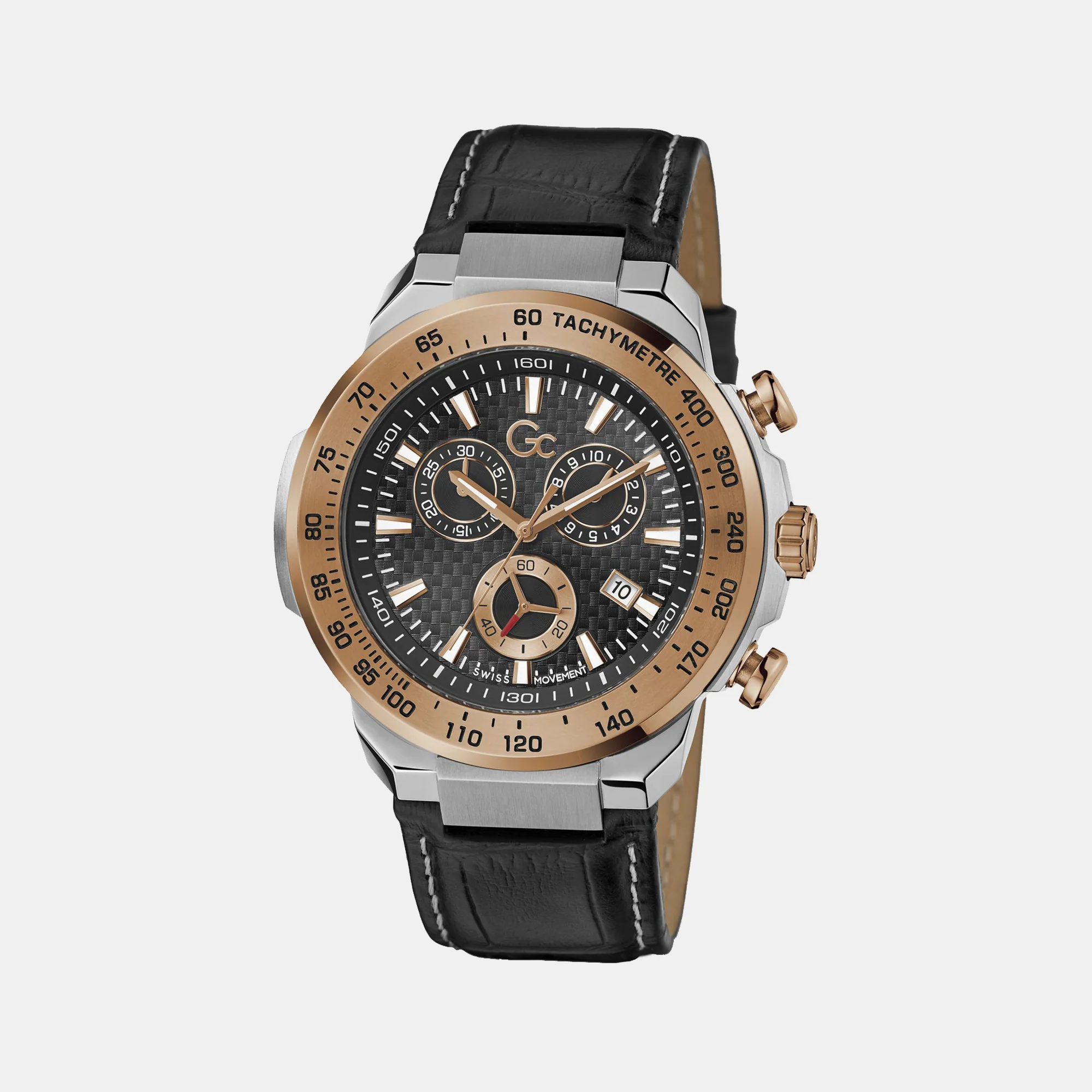 First Class Chrono Men Quartz Black Dial Chronograph Leather Watch Z35003G4MF - Image 5