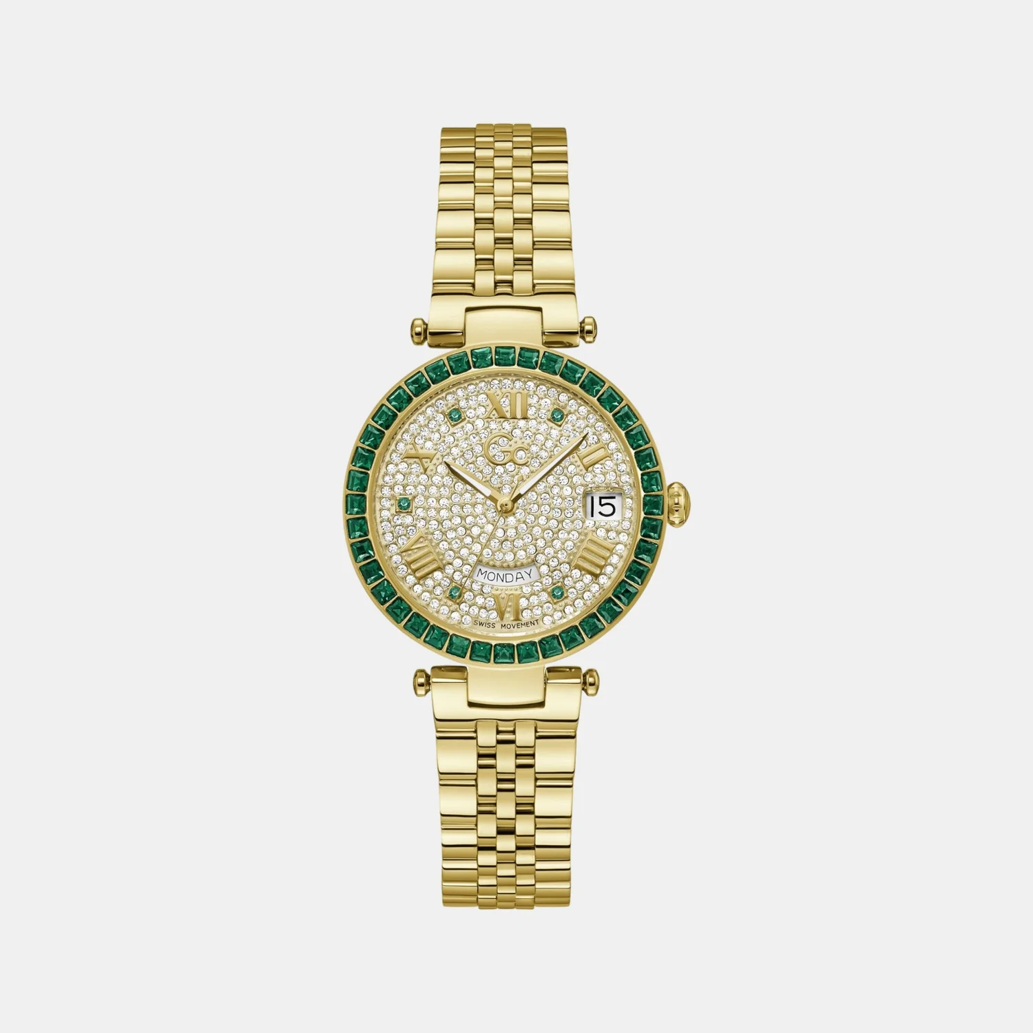 Flair Crystal Women Quartz White Dial Analog Stainless Steel Watch Z01013L1MF