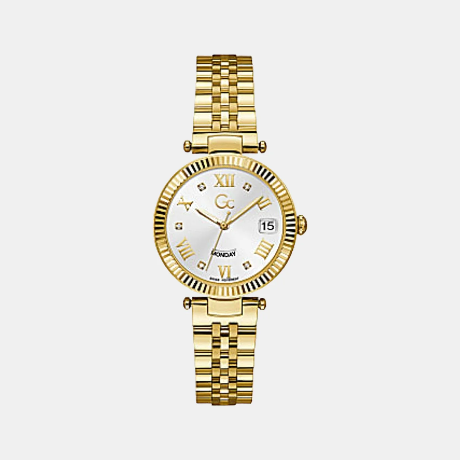 Flair Women Quartz White Dial Analog Stainless Steel Watch Z01004L1MF
