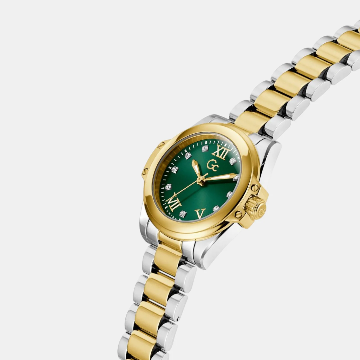 Gc Sportchic Women Quartz Green Dial Analog Stainless Steel Watch Z58002L9 - Image 5
