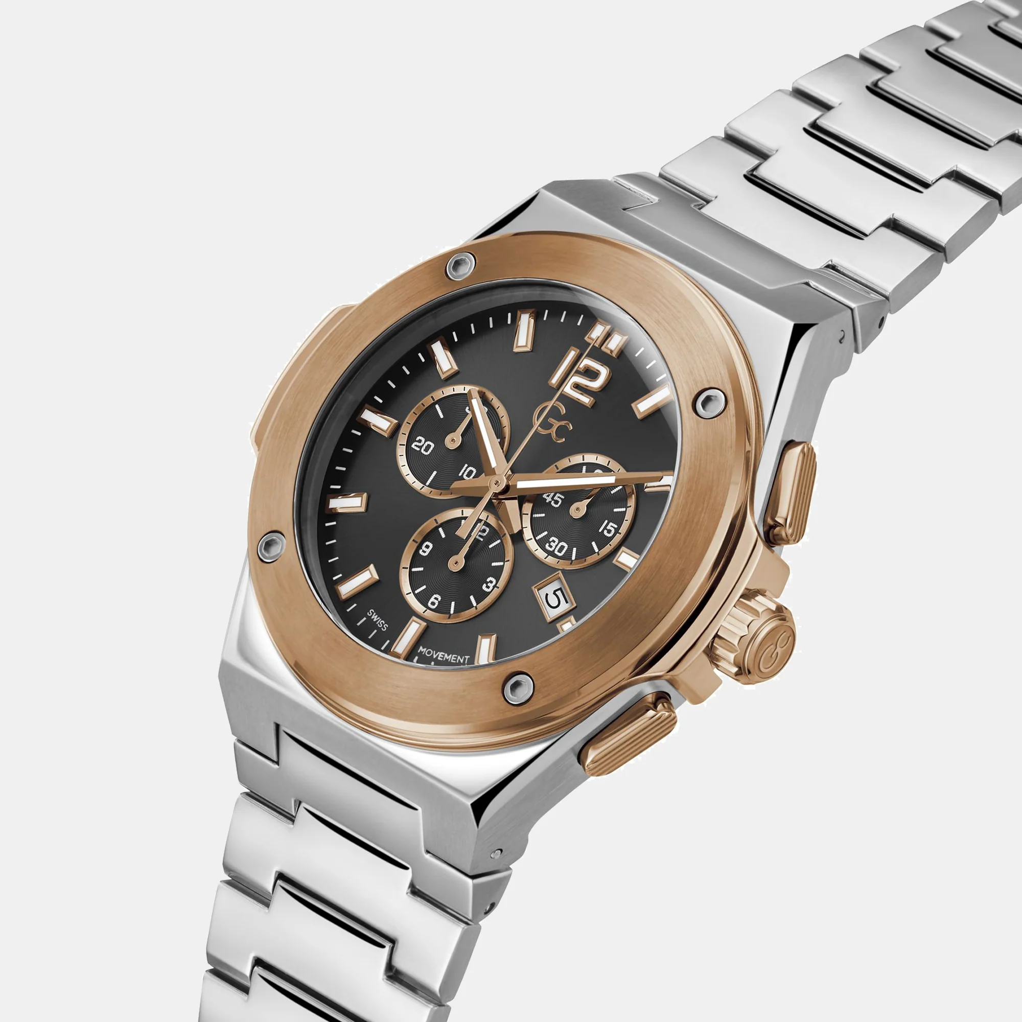Idol Chrono Men Quartz Black Dial Chronograph Stainless Steel Watch Z33002G2MF - Image 4