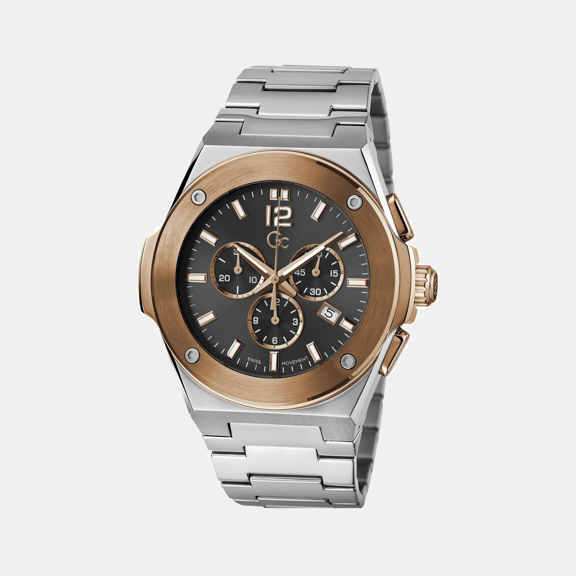 Idol Chrono Men Quartz Black Dial Chronograph Stainless Steel Watch Z33002G2MF - Image 6