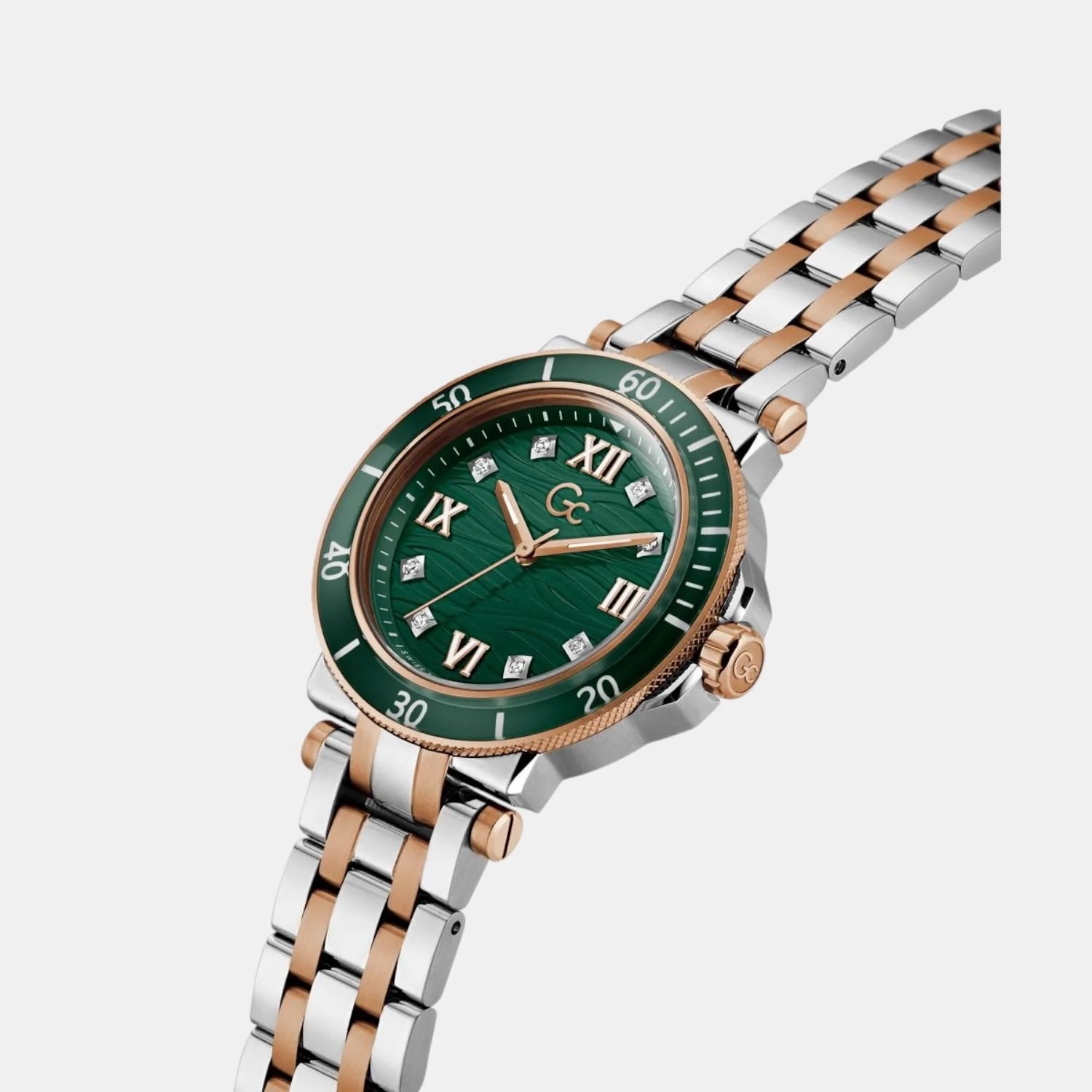 One Sport Lady Women Quartz Green Dial Analog Stainless Steel Watch Z45001L9MF - Image 4